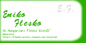 eniko flesko business card